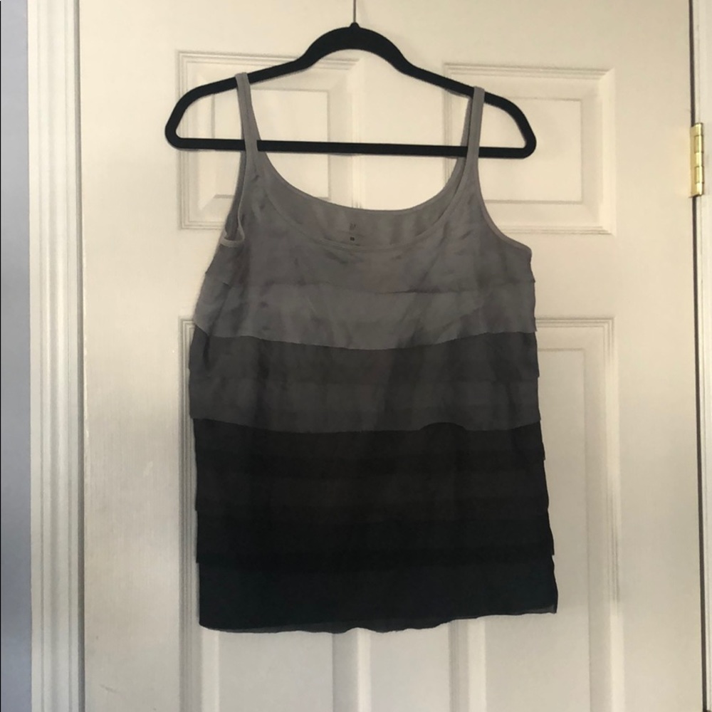 Grey and Black NY&Co Tank Top